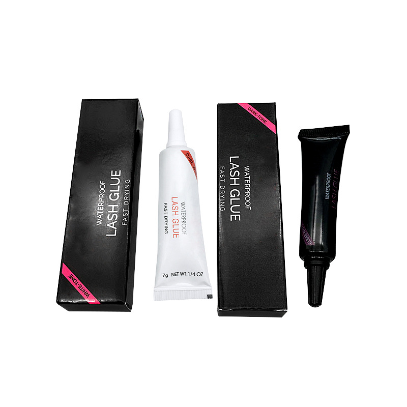 

Hot Sale Beauty Eye Lash Glue White & Black Makeup Adhesive Waterproof Fast Drying False Eyelashes Lady Makeup Tool Free DHL shipping