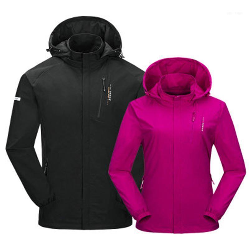 

Men Women Outdoor Windbreaker Camping Hiking Sportswear Waterproof Solid Jacket Winter Workout Wear Sking Jacket Windproof XXXXL1, Women purple