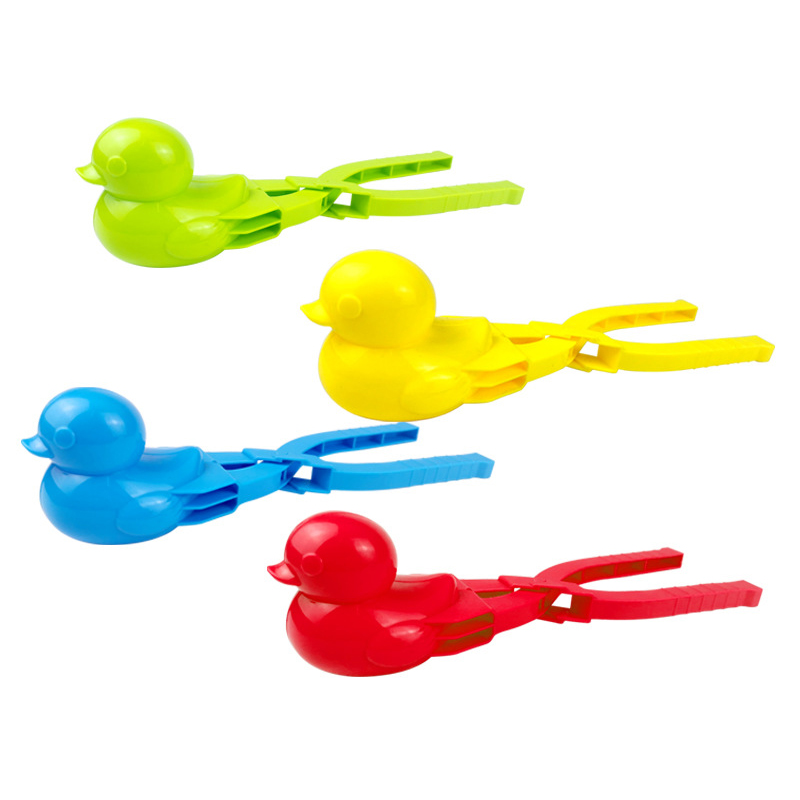 

Duck Shaped Snowball Maker Clip Children Outdoor Plastic Winter Snow Sand Mold Tool for Snowball Fight Outdoor Fun Sports Toys