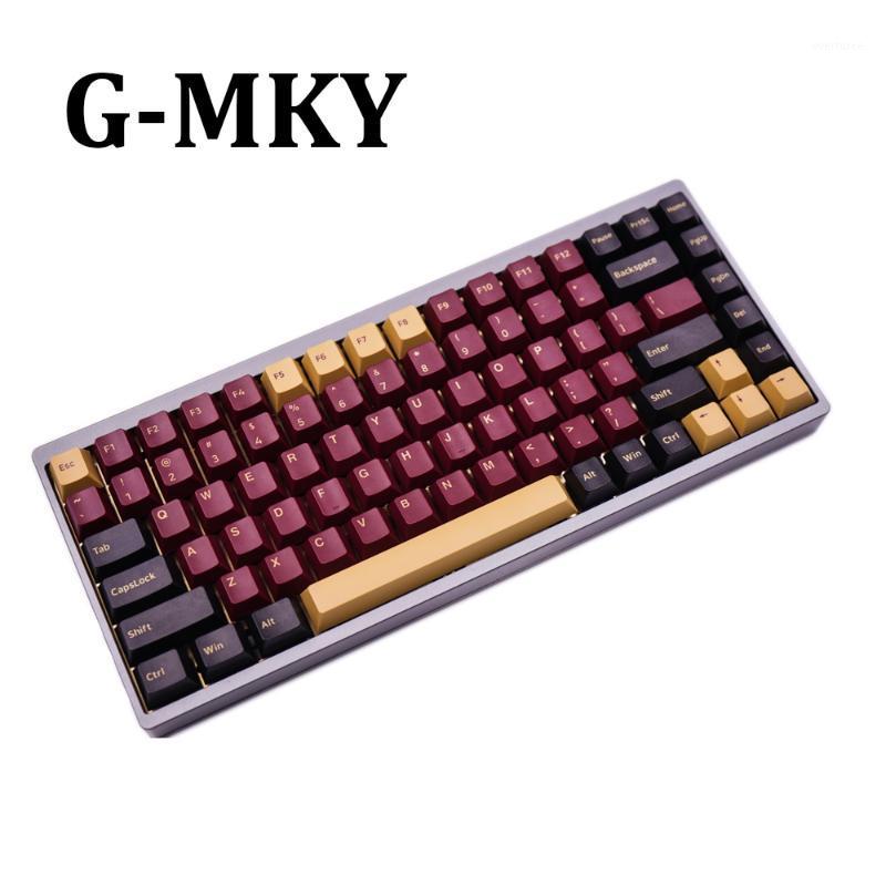 

G-MKY Red Samurai 160 KEYS Cherry Profile Keycap DOUBLE SHOT Thick PBT Keycaps FOR MX Switch Mechanical Keyboard1