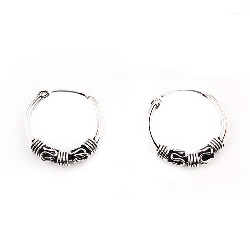 

1pair 15mm Boho Color Hoop Earrings For Women Circle Round Earring Hoops Vintage Earing Aretes Bijoux Jewelry Gift E441