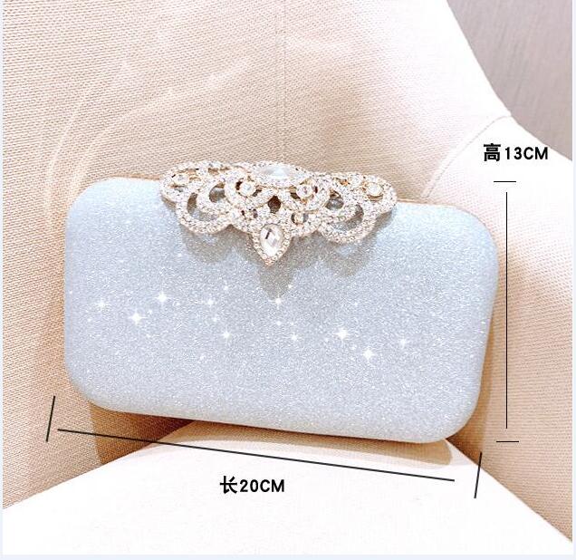 

HBP handmade beaded dinner bag exquisite and stylish compact necessary for European and American banquets clutch bag magnetic buckl 8021, Black