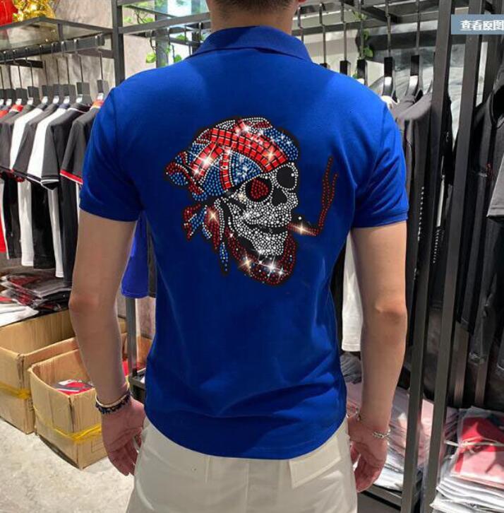 

Men's Polo Shirt Diamond Short Sleeve Fashion Top in Summer 2021 Sqry, Haji