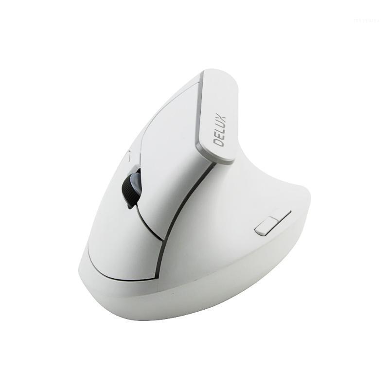 

Wireless Mouse Ergonomic Vertical 6 Buttons Gaming Mouse RGB 1600 DPI Delux M618C Optical Mice With For PC Laptop1