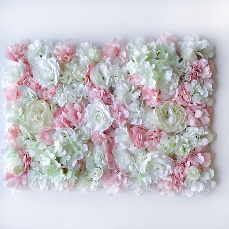 

Artificial Silk Flower wall decoration Road Lead Hydrangea Peony Rose Flower Mat for Wedding Arch Pavilion Corners decor floral, As photo 24