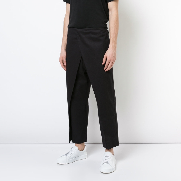

2021 New -6xl. Random Male Haren Pants, Patchwork Designer Pants. R8WF, Black