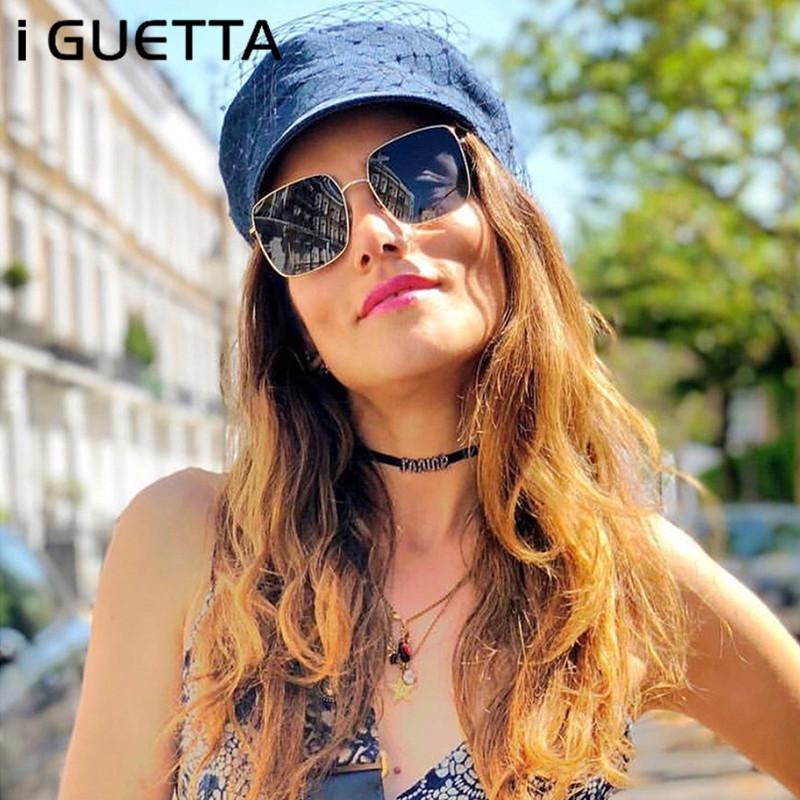 

iGUETTA Square Sunglasses Women Designer Sunglasses Men 2020 High Quality Driving Driver Glasses UV400 Lunette De Soleil IYJB060