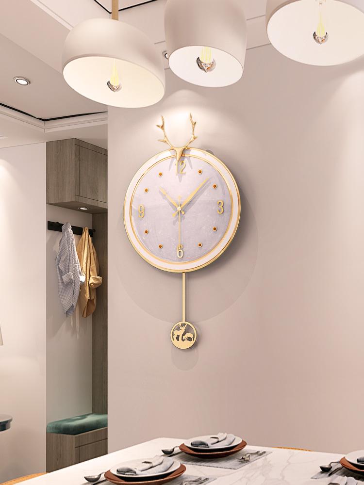 

Luxury Wall Clock Living Room Nordic Design Creative Brief Wall Clock Modern Reloj Pared Decorativo Home Decoration EZ50WC