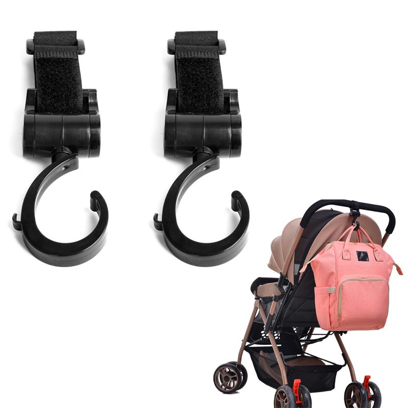 

2 PCS/LOT Baby Stroller Accessories Hook Multifunction Baby Stroller Black High Quality Plastic Bag Hook