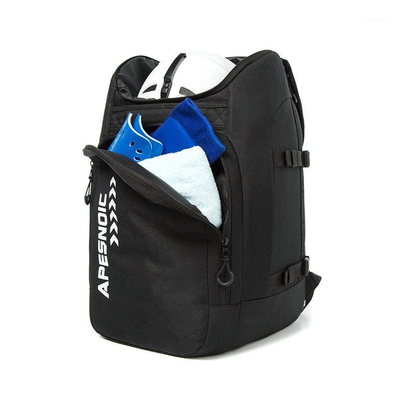 

Ski Boot Bag and Backpack Waterproof Ski and Snowboard Boots Travel Bag for Helmet, Goggles, Gloves, Skis, Snowboard1, Black