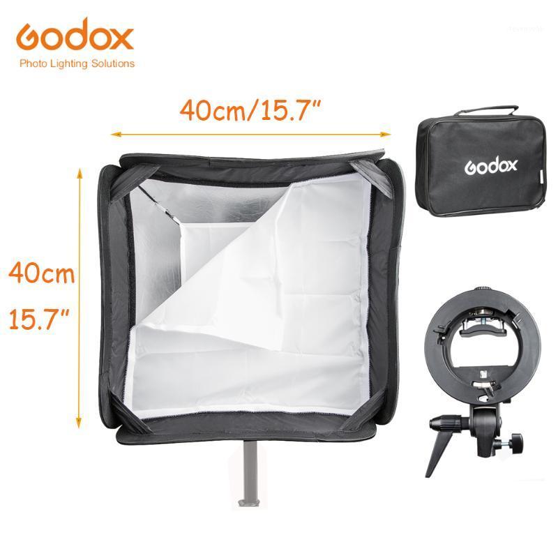 

Godox Handy Speedlite Softbox 40*40cm 15.7" with S-type Bracket Bowens Mount with Bag for Studio Photo Lighting1