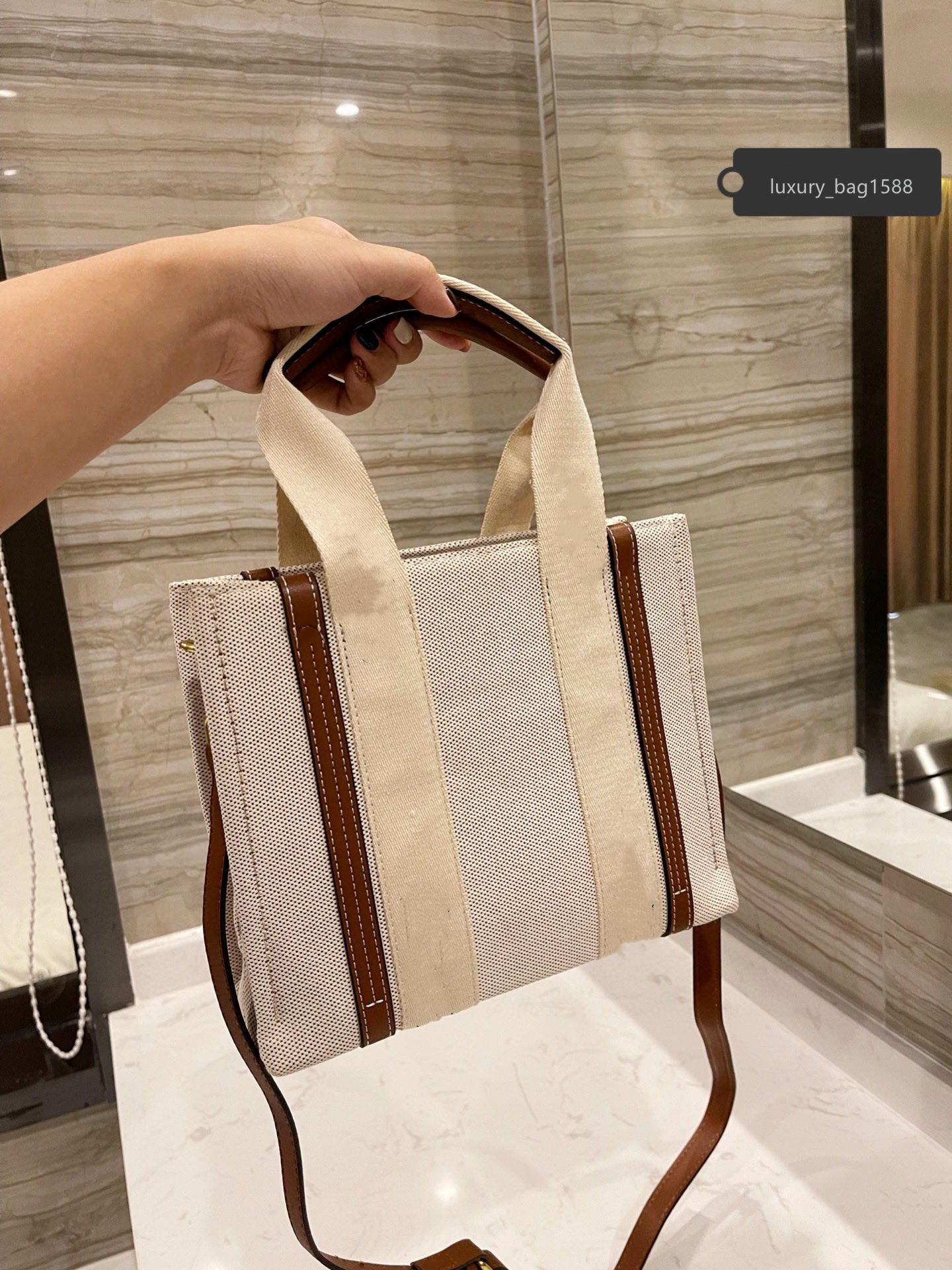 

New 2021 high quality shopping luxury materials tote bag double handle large capacity bag