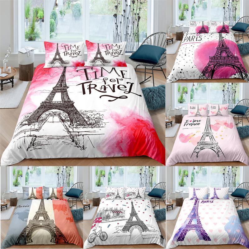 

ZEIMON 3D Towel Bedding Set Modern Love Full Single Double Size Lightweight Microfiber Duvet Cover with Pillowcase 2/3Pcs1, 068-4