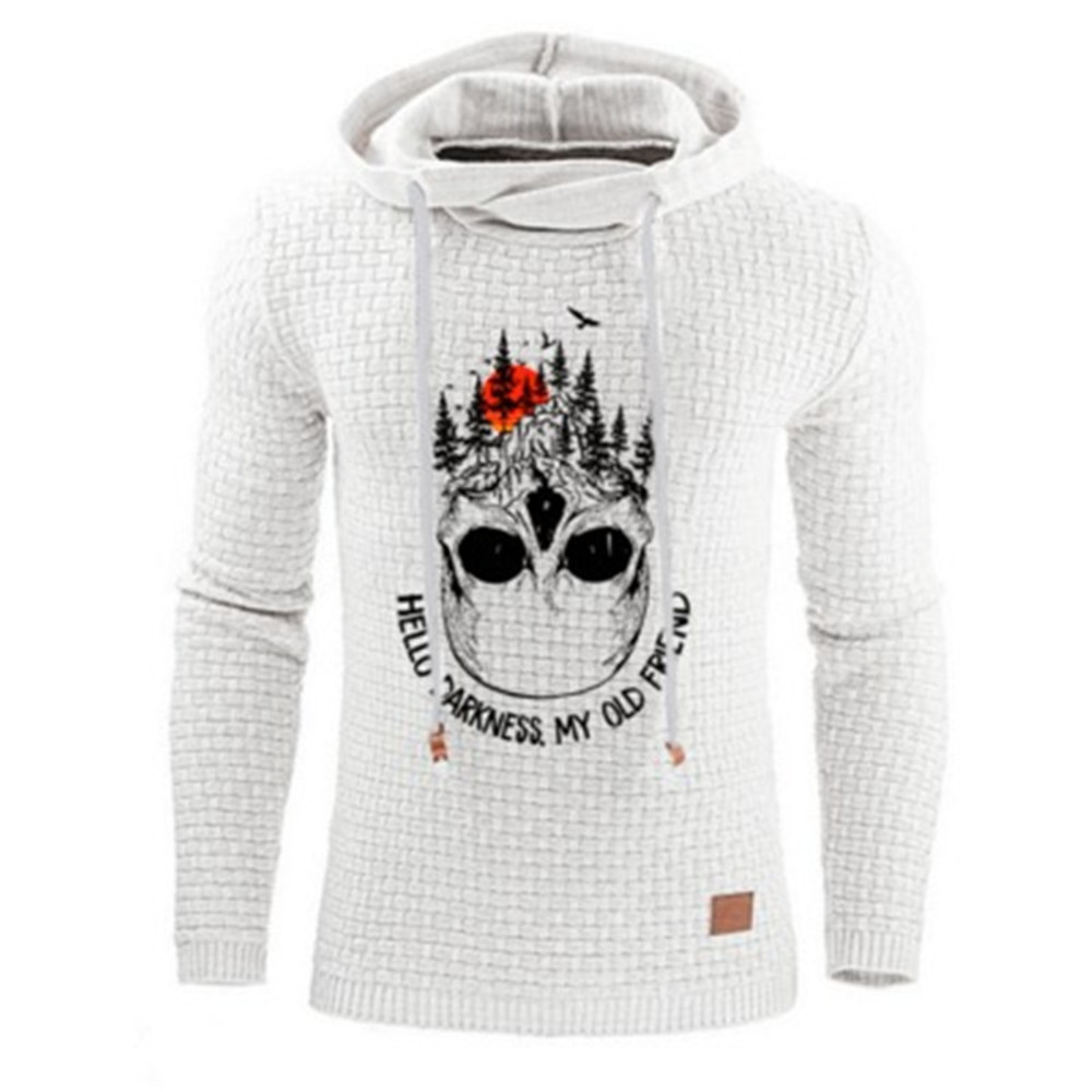 

New Autumn Fashion Casual sweater hoodie 3D print European and American men's hooded Hoodies, Black