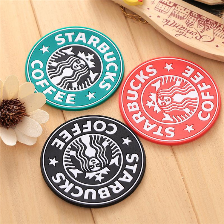 

Silicone Coasters Cup Mat thermo Cushion Holder Table decoration Starbucks sea-maid for Coffee Drink Bar Coaster Non-Slip Heat Resistant Soft Tabletope Protection