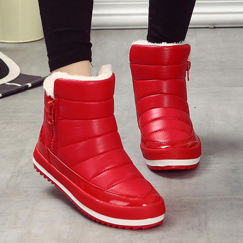 

Women Boots Shoes Women Winter Shoes Woman Snow Ankle Boots Round Toe Female Botas Mujer Footwear, Dark grey