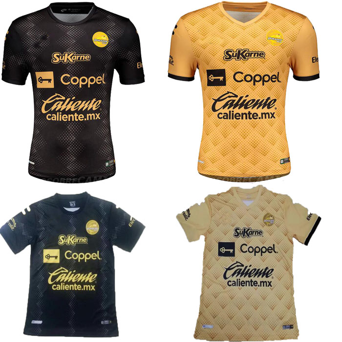 

20 21 dorados de Sinaloa Calcio soccer jerseys home away 2020 2021 Antonio Nava Daniel LÃ³pez Pablo JÃ¡quez Michael PÃ©rez FOOTBALL uniform 4XL, Black;yellow