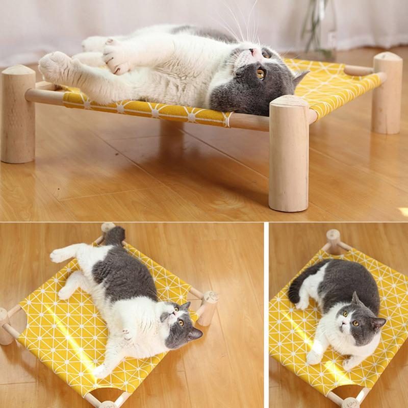 

Detachable Cat Self Soft Bed Cat Raised Lifted Bed Hammock Stand With Frame Suspenden Breathable Elegant Temperament Charming
