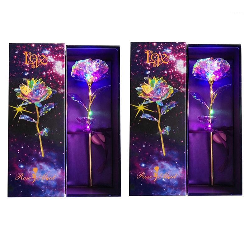 

Colorful Crystal Galaxy,Artificial Rose Flower Led Light Lasts Forever Gifts,Wedding Luxury Gift Box Supplies1, Color gold