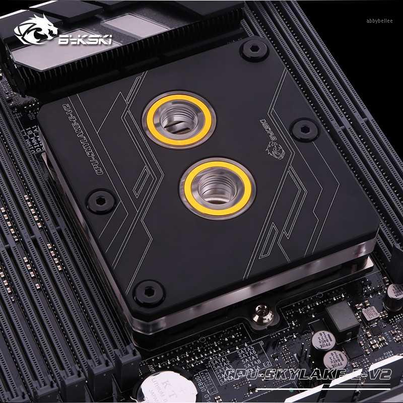 

Bykski CPU-SKYLAKE-E-V2 CPU Water Block for Intel LGA3647/SKYLAKE,Black Square,no light,water cooler Liquid Cooling1