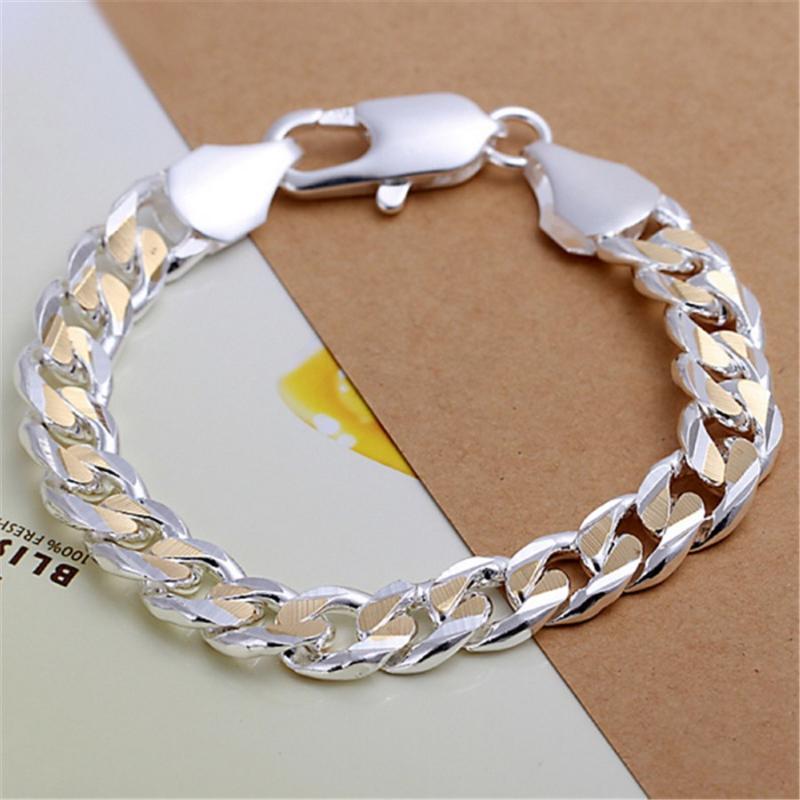 

Men's classic silver color bracelets gold color women men wedding high -quality fashion jewelry Christmas gift