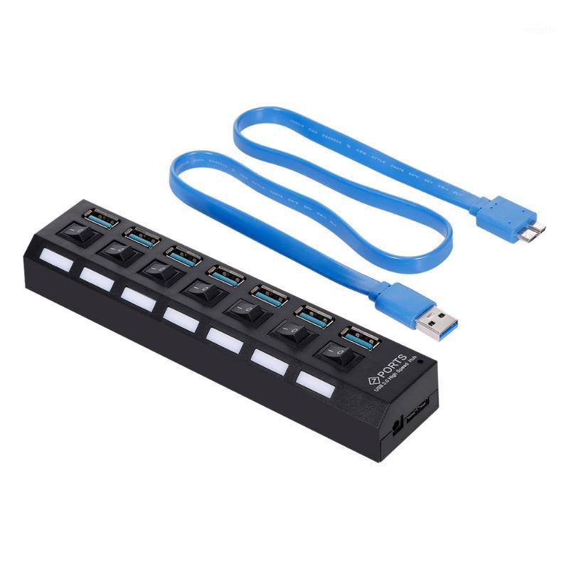 

3.0 HUB USB Splitter 7-Port USB 7 Ports Expander with Switch For PC1