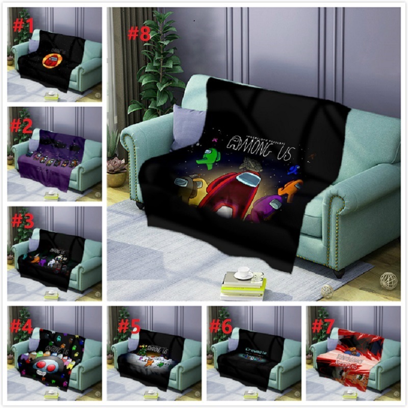 

air11 styles Wearable Blanket by Bedspread Fleece Carpet Microfibe Among Game Figure Cartoon Fleece Printed Print 8 Bedding Blanket Us Wltl