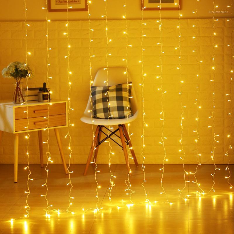 

Navidad New Year Garland LED 3 M X 3 M 300 Curtain Lights Christmas Decorations for Home String Light Natal Adornos De Navidad.Q1