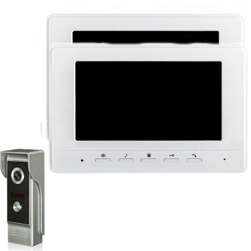 

Home Security Video Intercom IR Camera 7''Inch Monitor Wired Video Door Phone Doorbell Speakephone Intercom System