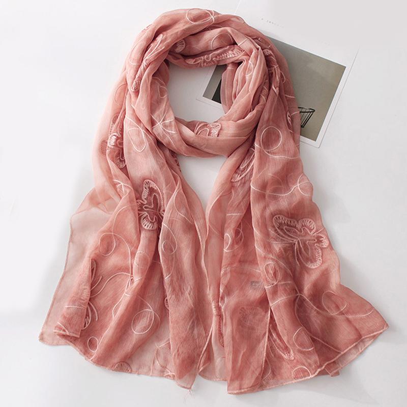 

Imitated Silk Scarf Womens Summer Breeze Lightweight Sheer Wrap Gauze Scarf Shawl From Muslim Hijab