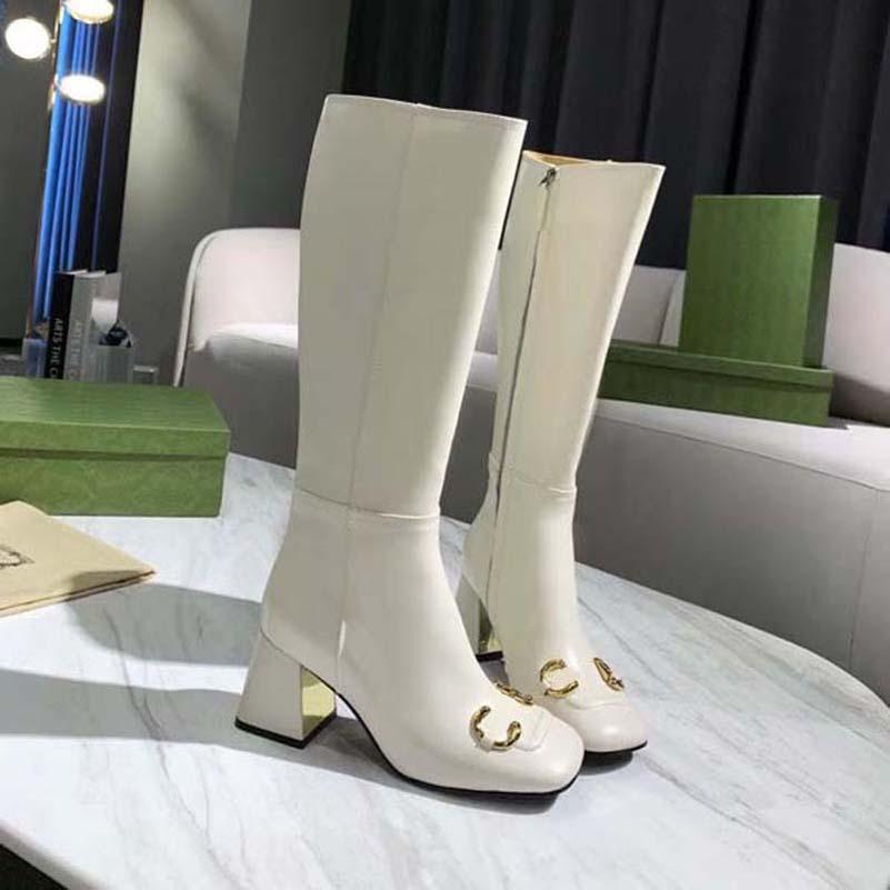 

Women winter boots Fashion classic letter original Sexy Slim Long tube Elastic wool socks Ladies warm soft socks boots, Box