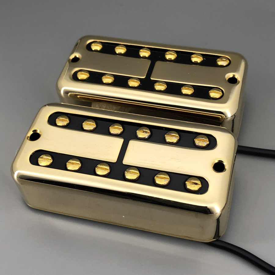 

Filtertron Guitar pickups Mountringless Mini Humbucker Ceramic Magnet Gold Metal Cover for Grestch Guitar Well