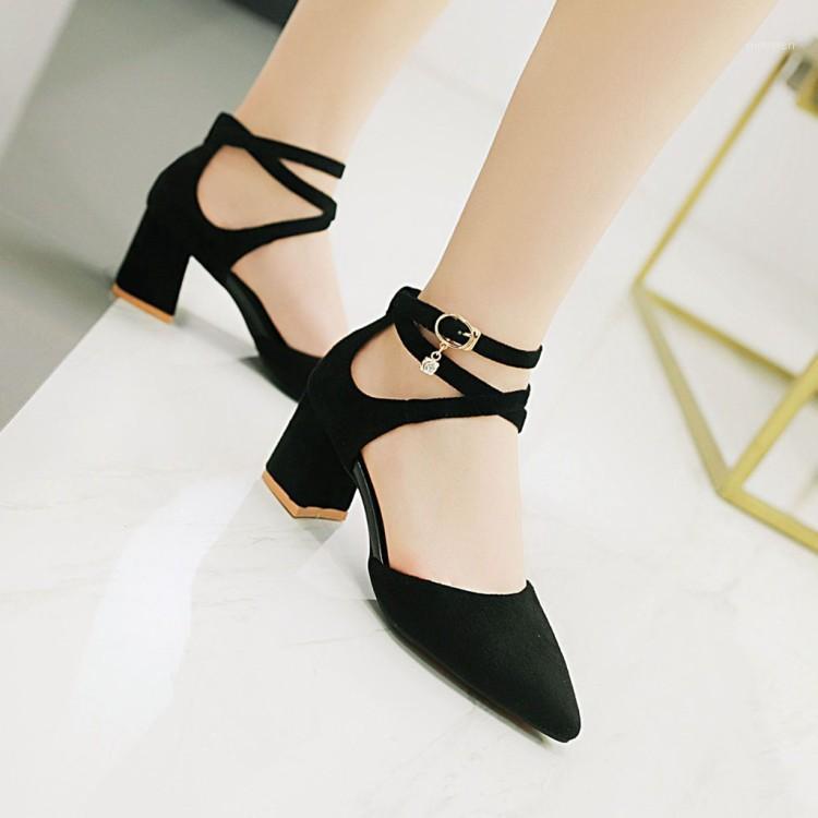 

Big Size 11 12 13 14 ladies high heels women shoes woman pumps Package toes Cingulate Shallow mouth Thick with Single shoes1, Black