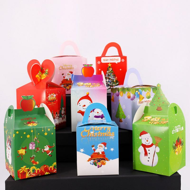 

50pcs Christmas Apple Box Christmas Eve Supplies Apple Box New gift Candy Storage