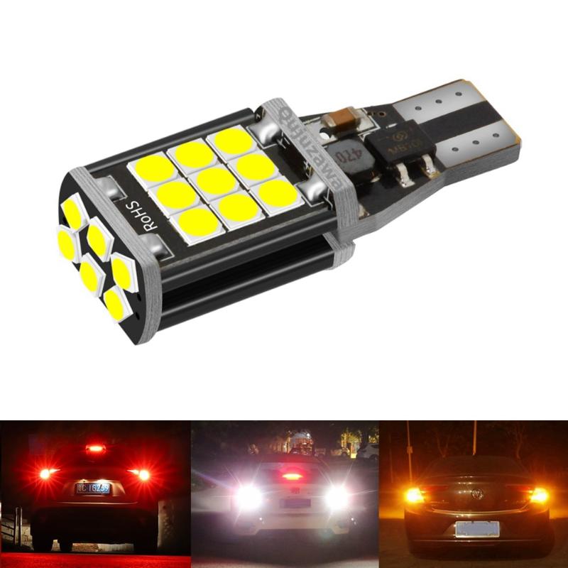 

1PCS T15 W16W WY16W Super Bright 3030 LED Car Tail Brake Bulb Turn Signal Canbus Auto Backup Reverse Lamp Daytime Running Light, As pic