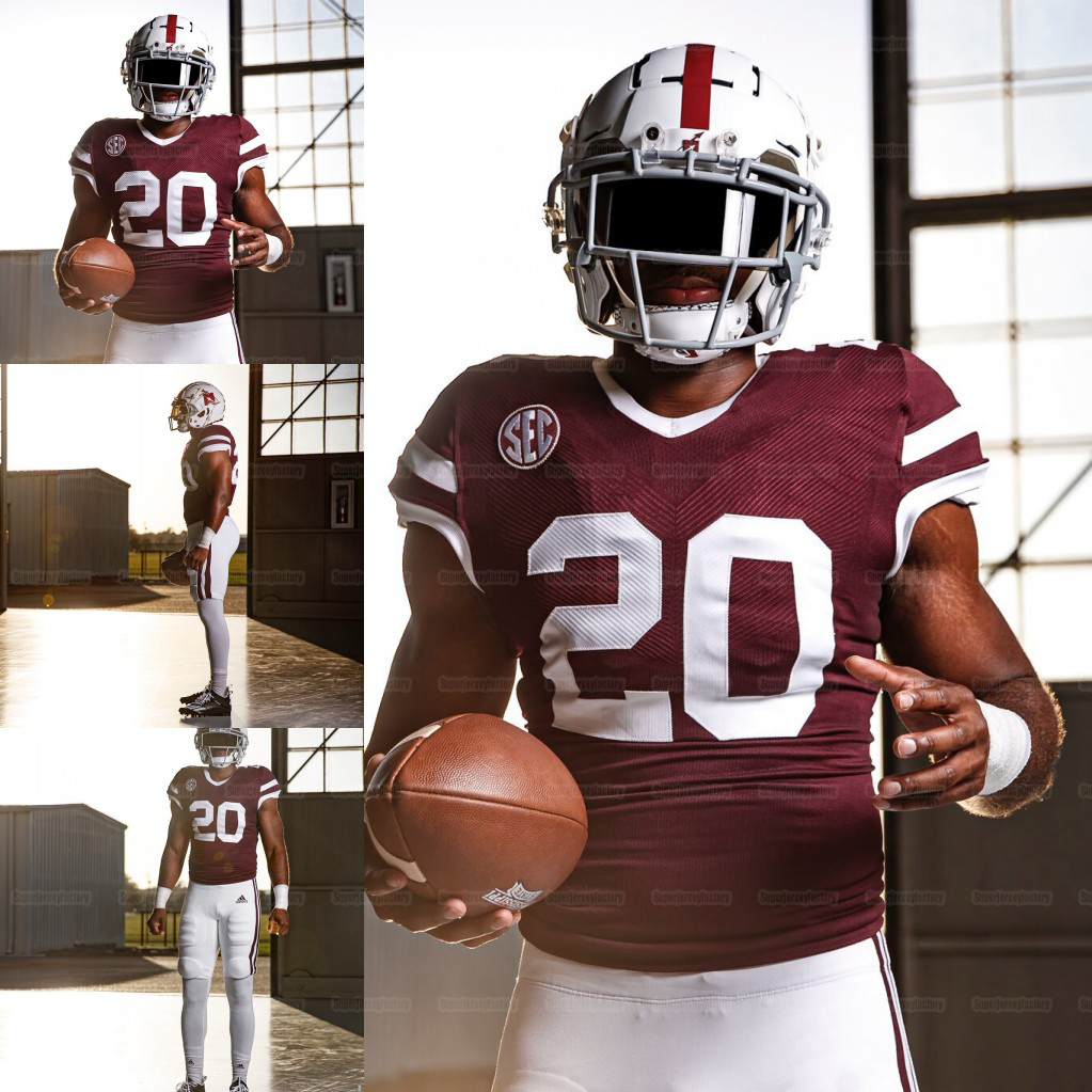 

2020 Mississippi State K.J. COSTELLO NCAA JO'QUAVIOUS MARKS OSIRUS MITCHELL ERROLL THOMPSON EMMANUEL FORBES American Football Jersey, Black;red