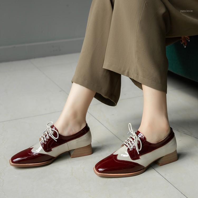 

Oxford Shoes For Women Classic Talon Shoes Women Low Heel Oxford Korean Chaussure Femme Zapatos Mujer1, Nude