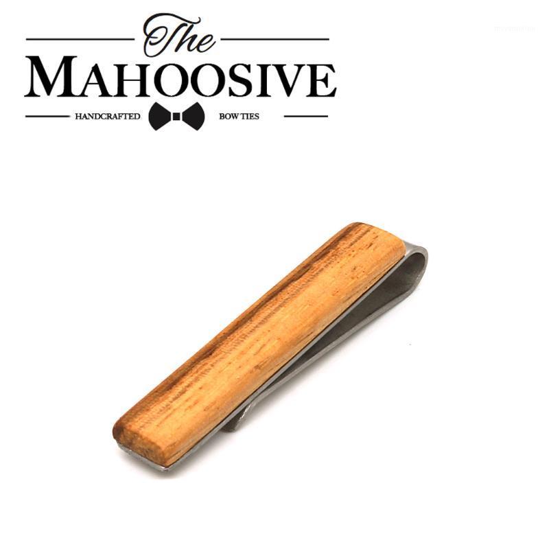 

Mahoosive Mens Wood & Stainless Steel Fashion Luxury Classic Exquisite wooden Necktie Tie Clips Bars Set for Regular Ties1