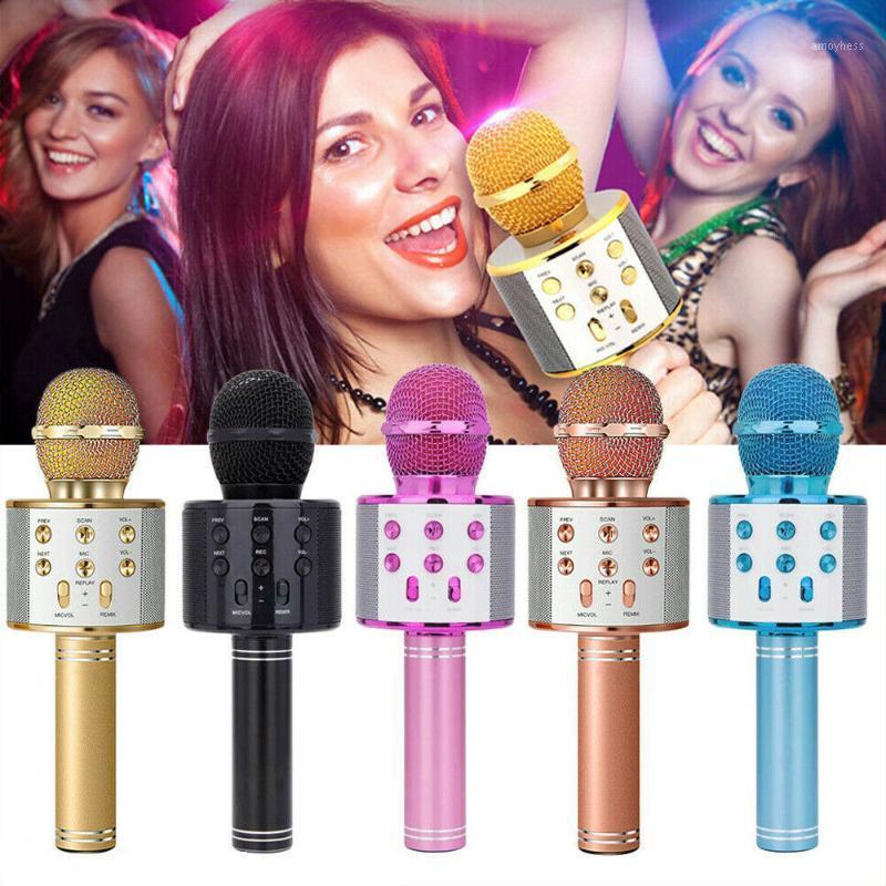 

Bluetooth Wireless Microphone Karaoke Microphone Professiona Speaker Handheld Microfone Player Singing Recorder for Home Party1