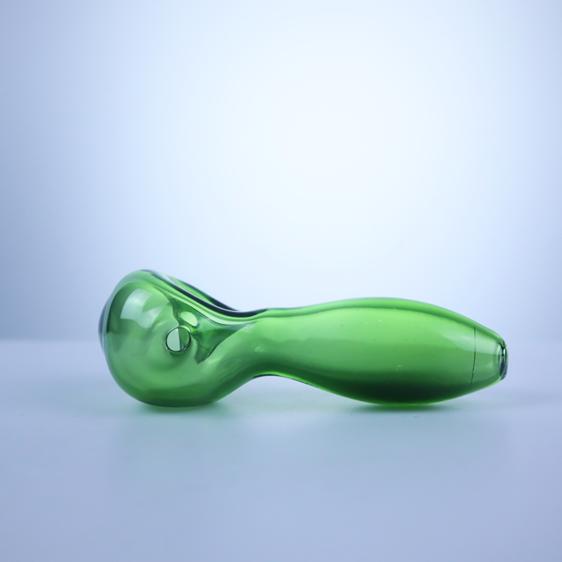 

4 Inches Minimalist Spoon Glass Water Pipe Smoking Pipes