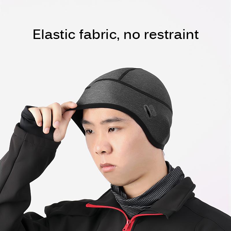 

Cycling Warm Hat Snow Road Bike Hat Portable Winter Warm Riding Headgear Polyester Outdoor Riding Bicycle, Black