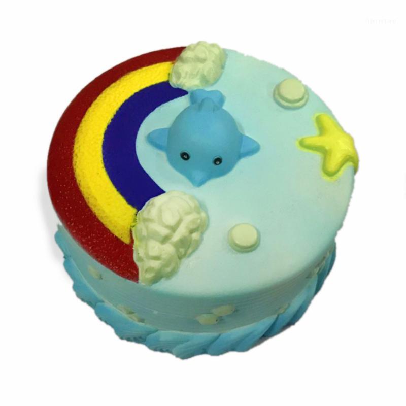 

Wholesale- Environmental protection safety Slow rebound Squishy new simulation bread,fruit,animal PU model sea cake1