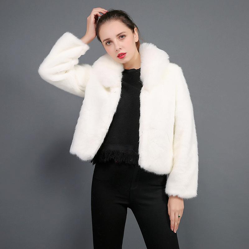 

2021 fur jacket women women coats woman jacket pink fur coat, Beige