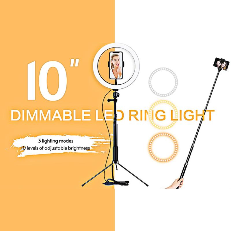 

Mini 20/26cm Ring Light LED Light tripod Remote Shutter for Huawei for Photography Live Stream Makeup YouTube Video