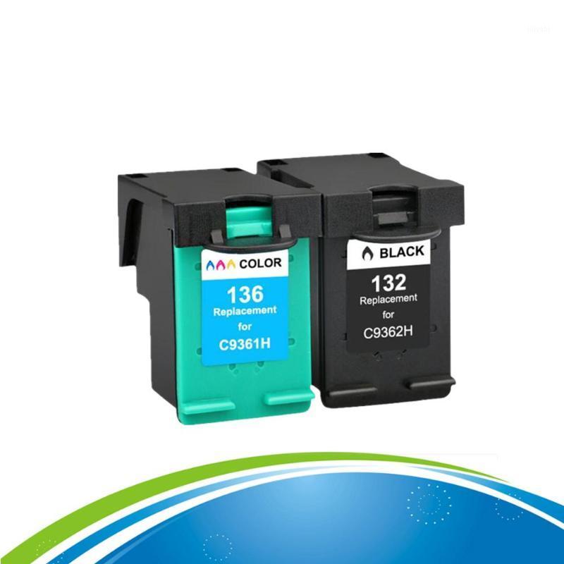 

PY 132 136 compatible for 132 136 ink cartridge For Photosmart 2573 C3183 1513 Officejet 6213 5443 D4163 1513 Printer1