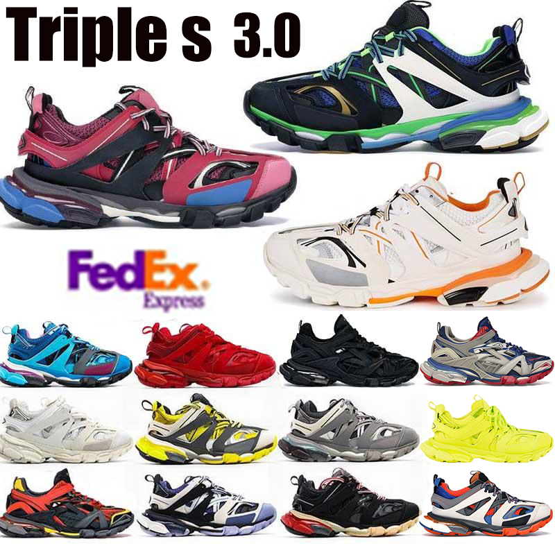 

Paris Triple s 3.0 Gomma Clunky shoes Grey Beige Orange Blue Update Version Platform Outdoor men women Designer Sport running Sneakers, 19 20 us dollars for box