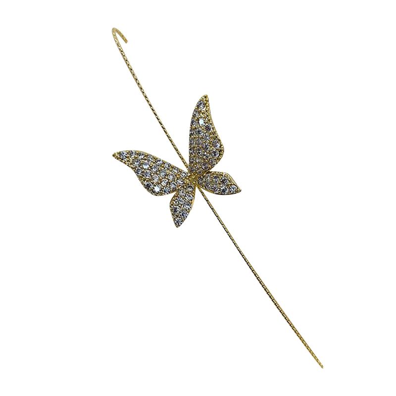 

Fashion Stylish Butterflies Earrings For Women Shiny Piercing Surrounds Auricle-Style Line Earring kolczyki damskie 1130