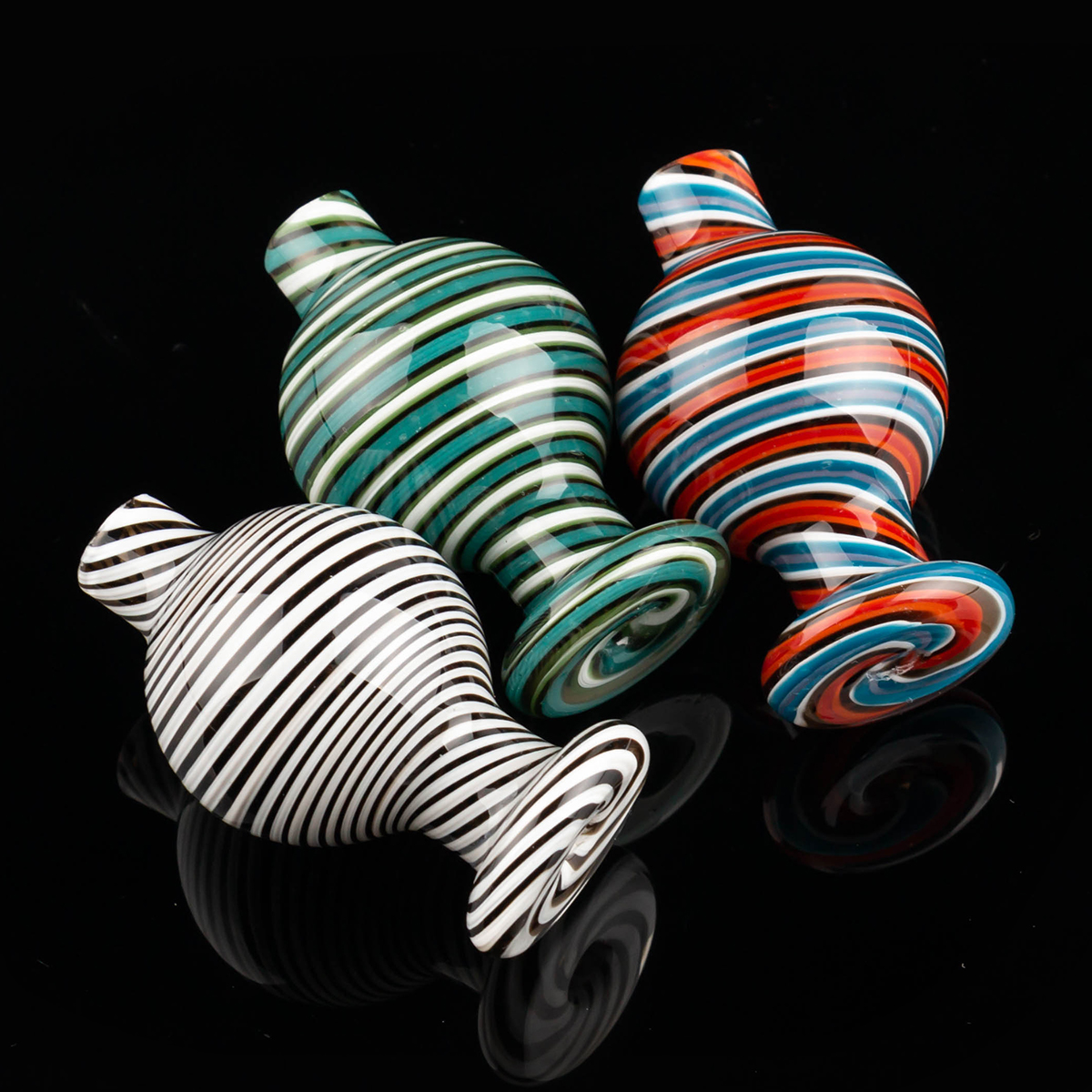 

Wholesale Colorful Glass US carb cap smoking accessories fit 25mm quartz banger for bong dab rig