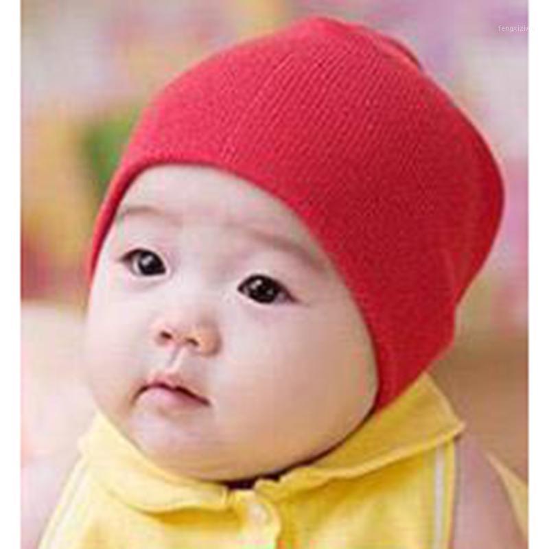 

Baby Hat Children Baby Caps Solid Cotton Unisex Hats Newborn Photography Props Candy Color Beanies Accessories XL5151