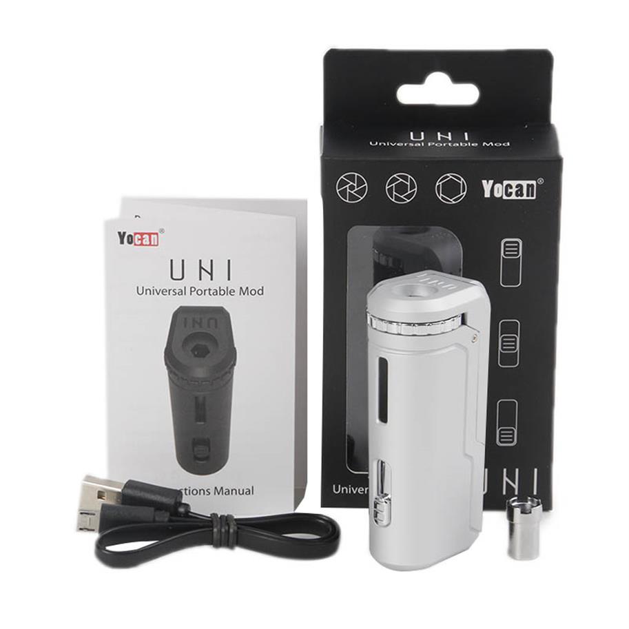 

Original Yocan UNI Box Mod 650mAh Preheat VV Voltage Battery With Magnetic 510 Adapter For Thick Oil DHLa32